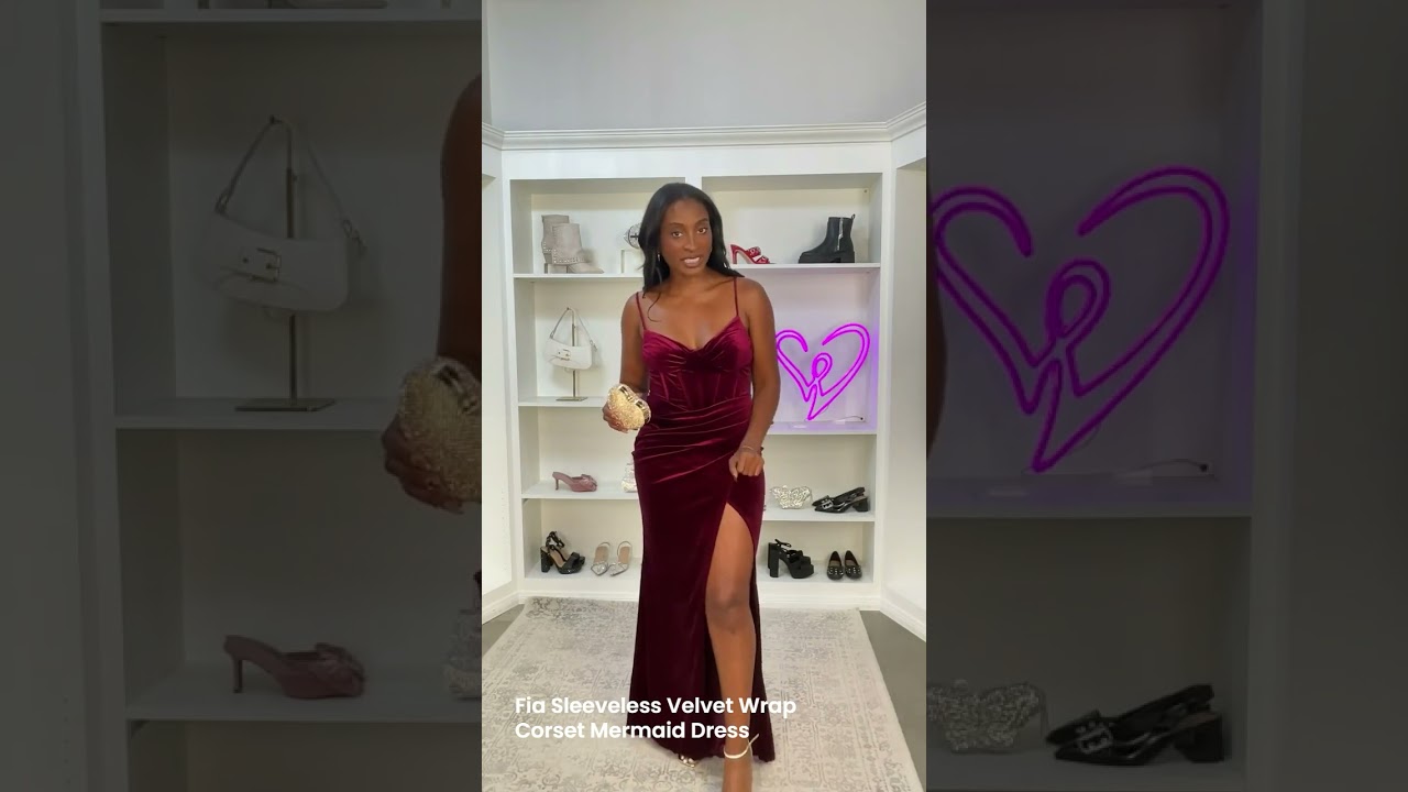 Luxe Red Velvet Corset Holiday Dress | Windsor (details in the description) #formaldress