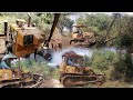 Caterpillar Dozer Working D4E