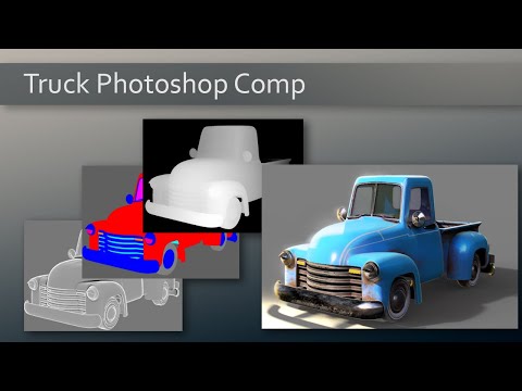 027 Truck Photoshop Comp - Bring All Your Renders Together for your Final Image!