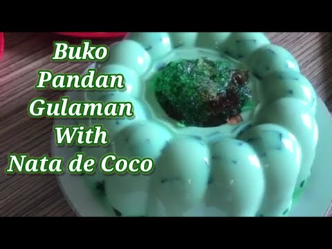 Buko Pandan Gulaman With Nata De Coco