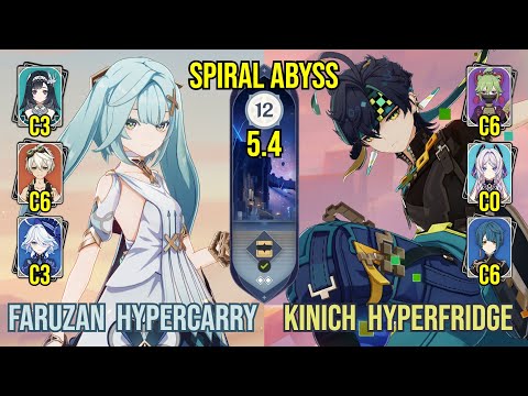C6 Faruzan Hypercarry + C0 Kinich Hyperfridge | Spiral Abyss 5.4 | Genshin Impact