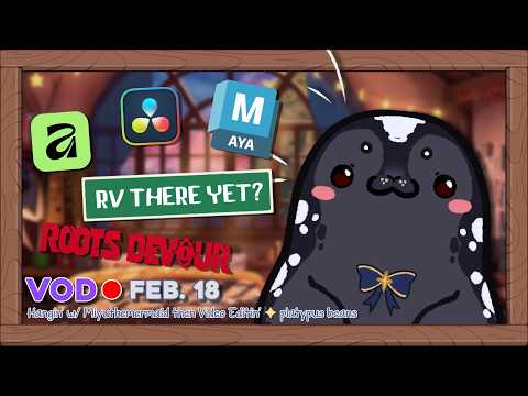 Hangin' w/ Miyuthemermaid then Video Editin' ✦ platypus beans ✦ VOD Feb 18