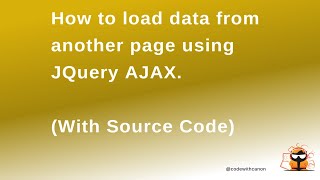 Download the video "How to load data from another page using jQuery Ajax and PHP (with source code)"