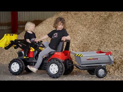 Детский Трактор педальный со съемным ковшом rollyFarmtrac Premium II Lintrac 730117