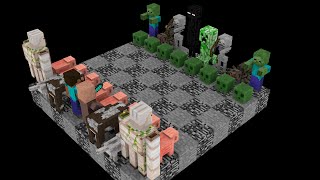 Minecraft: how to make a chess set and play it - (minecraft chess set playing)