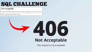Sql challenge not acceptable 406 - android