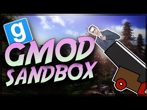 LAUNCHING RAGDOLLS, ALIENS AND SLOW MOTION - GMOD Sandbox Funny Moments