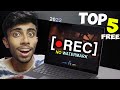 TOP 5 Free Screen Recording Software For PC Laptop No Watermark Time Limit 2024 Latest Release