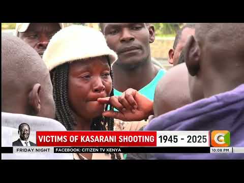 The families of those who were shot during a scuffle at Kasarani stadium are demanding justice