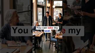 You can take my seat❤️ #learnenglish#kindness