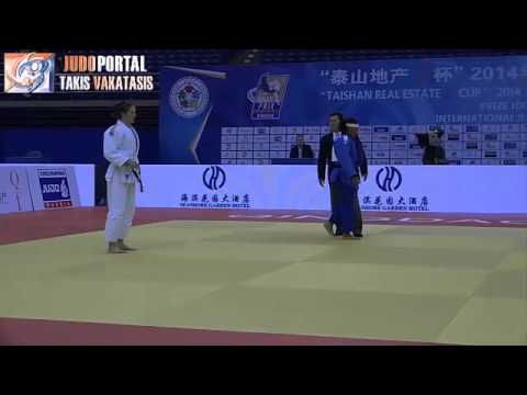 Judo Grand Prix Qingdao 2014 Final -70kg MARZOK LJANA (GER) VS. NIANG ASSMAA (MAR)