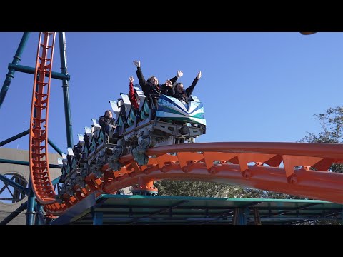 Off-ride footage of a Ice Breaker train
