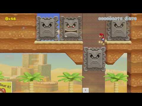 Sandy Thwomp Romp by DanRyckert - Super Mario Maker 2 - No Commentary 1bu