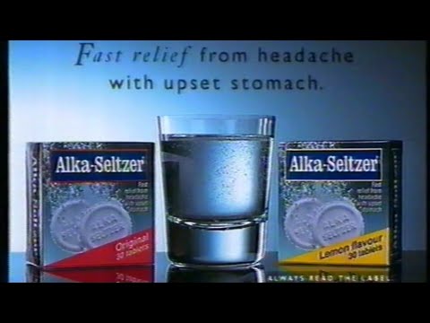 🎄Alka-Seltzer advert with voice over by Oliver Reed🎄- Broadcast 19th December 1994 HTV (UK)