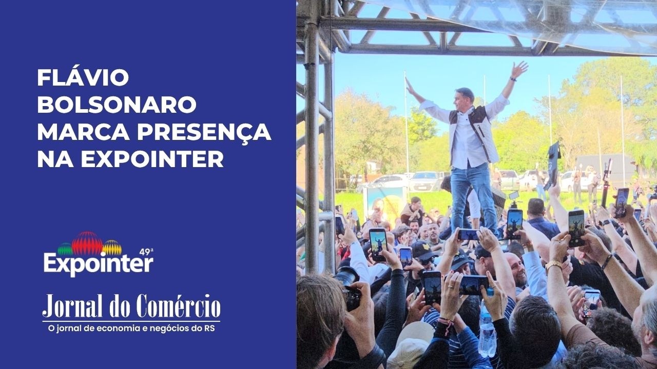 Flávio Bolsonaro marca presença na Expointer