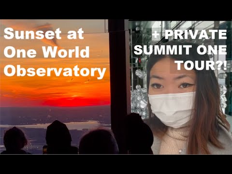 SUNSET AT ONE WORLD OBSERVATORY? + PRIVATE exclusive SUMMIT ONE VANDERBILT TOUR! | nyc vlog