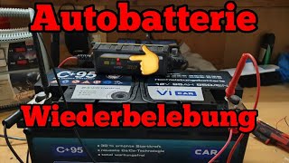 Defekte Autobatterie wiederbeleben kfz Batterien 🔋 aufladen kaputt