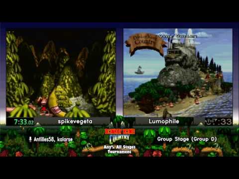 kbzonfc1 vs Slidick.  Donkey Kong Country Tournament 2017