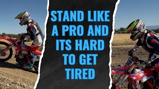 Dirt bike riding tips (perfect your standing position) Stand like a pro!