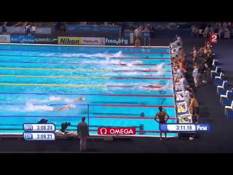 Mondiaux de natation Barcelone 2013 - Finale Relais 4x100m nage libre Hommes 28/07/13 HD FR