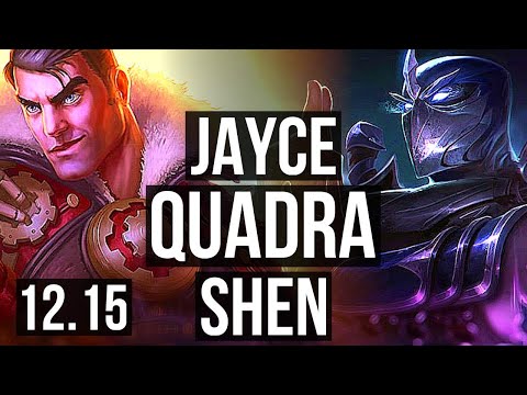 JAYCE vs SHEN (TOP) | Quadra, 1.7M mastery, 500+ games | NA Grandmaster | 12.15