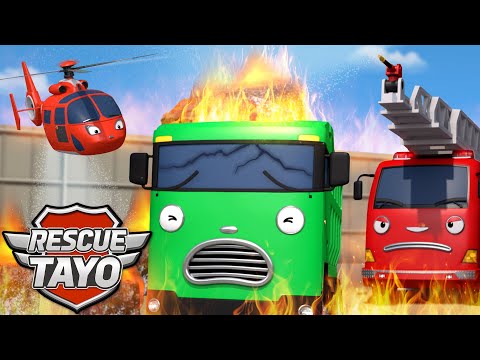 Fire Rescue Compilation! 🔥 Frank and Rescue Tayo Save the Day! | Firefighter Story for Kids