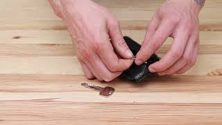 Мужская компактная ключница ST Leather 18838 черный