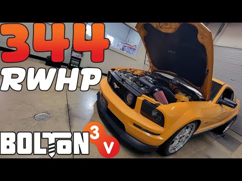 2007 Mustang GT ALL MOTOR DYNO (Detroit Rockers & Bolt On Parts) Top 5 Mods LT's, Intake, & JLT  3V