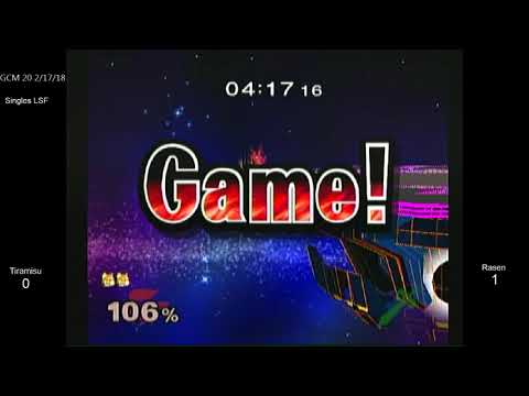 GCM 20 SSBM - HoG | Tiramisu (Fox) vs. Rasen (Sheik, Marth) - Melee LSF