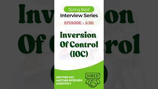 IOC & Dependency Injection in Spring Boot - Quick Breakdown !! #shorts