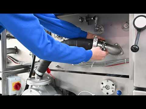 Chocolate Coating Machine With Removeable Hopper