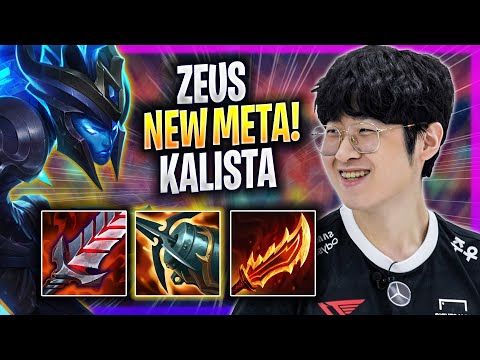 ZEUS CRAZY NEW META KALISTA TOP! - T1 Zeus Plays Kalista TOP vs Fiora! | Season 2023