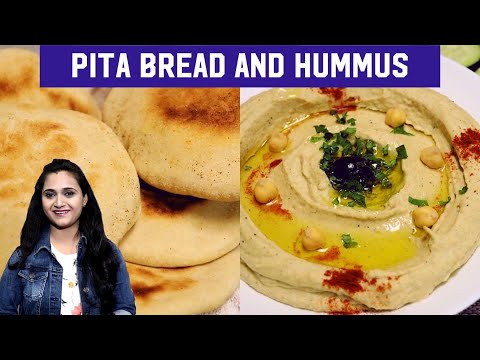 Pita Bread And Hummus | Hummus With Pita Bread | Pita Bread Hummus Recipe By Priyanka Rattawa