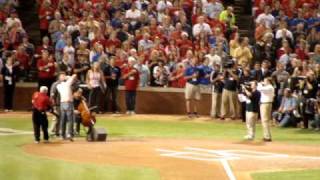 2010 World Series - Game 4 - Lyle Lovett Sings the National Anthem