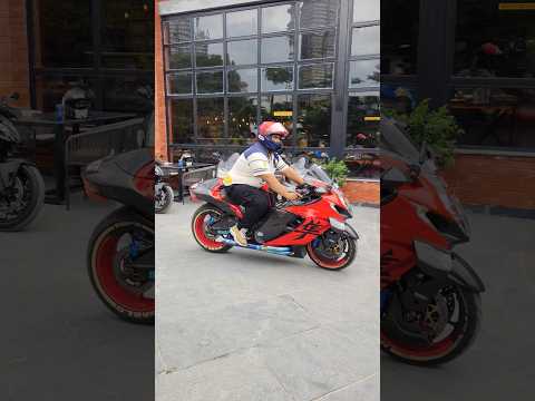 Suzuki Hayabusa anniversary edition with brock's full system exhaust Sound #youtubeshorts #hayabusa