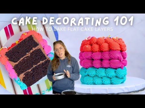 Cake Decorating 101: How to Bake Flat Cake Layers Using Cake Strips (Store Bought or DIY!)