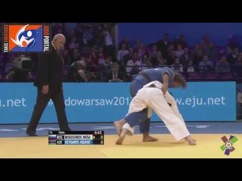 European Judo Championships Warsaw 2017 Final -73kg MOGUSHKOV (RUS) vs. HEYDAROV Hidayat (AZE)