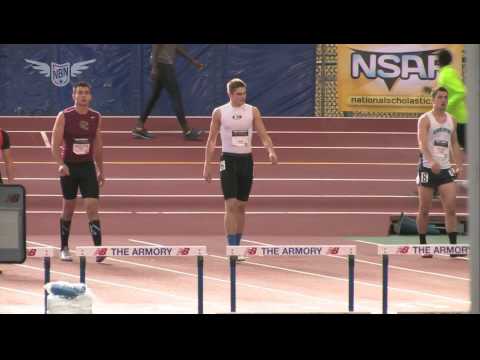 Boys 60m Hurdles Pentathlon Section 1 - New Balance Nationals Indoor 2013