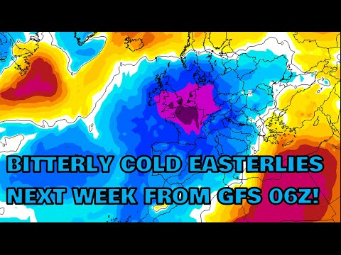 Bitterly Cold Easterlies Next Week from GFS 06z! 1st February 2023