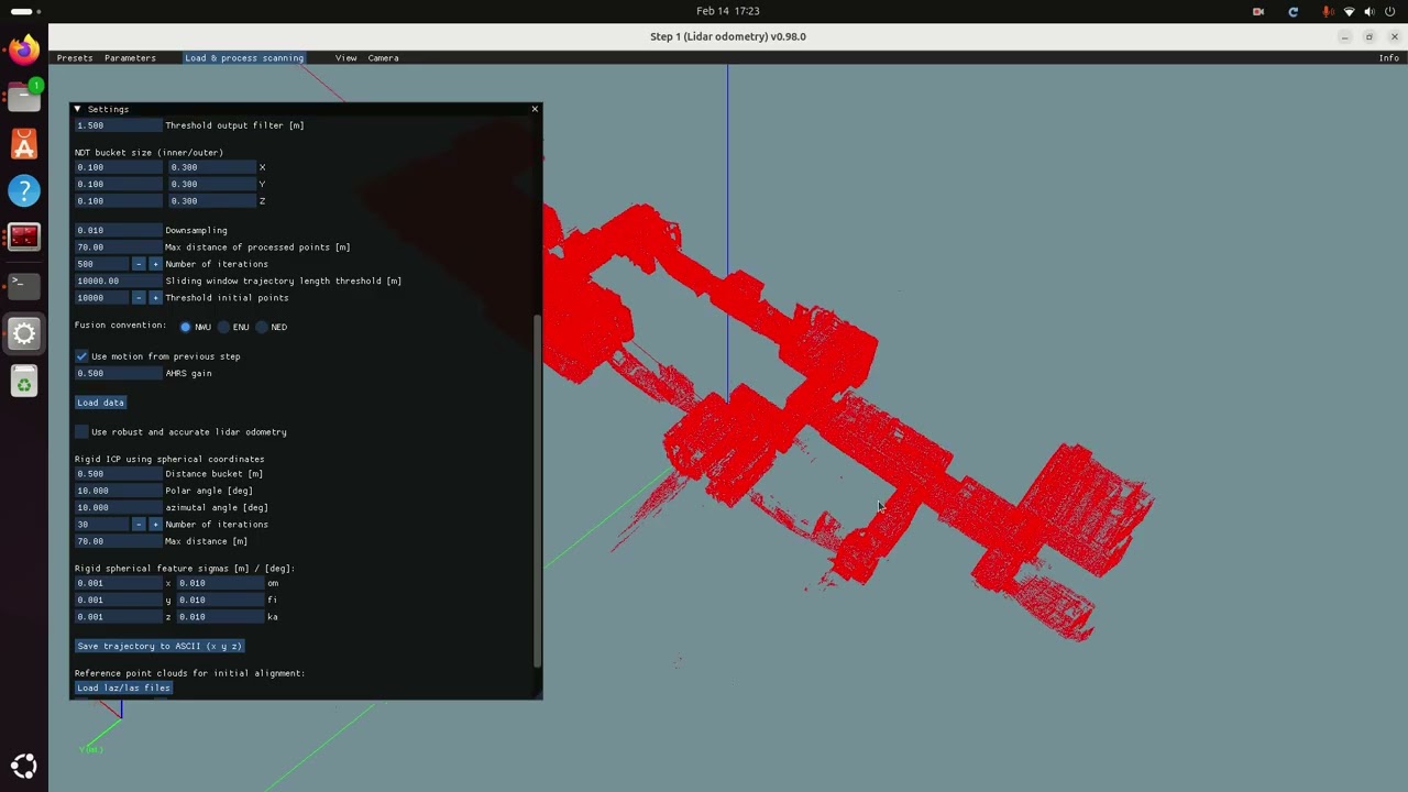 Ground truth trajectory for LiDAR Inertial Odometry benchmark, https://github.com/MapsHD/HDMapping