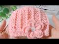 Easy Quick Crochet Baby Girl Flower Hat 0 3 Months Crochet Babyhat Girl