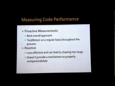 .Net Performance Diagnostic Training Webinar - Part 1 of 5 - Intertech