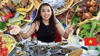 Eating snails in Saigon, Vietnam