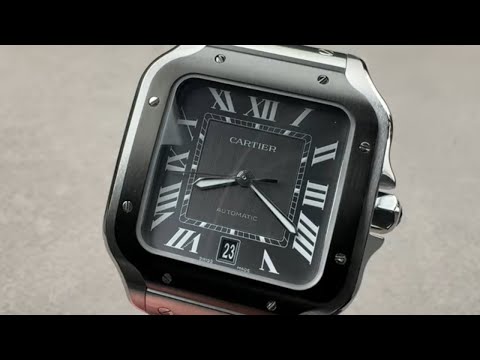 Cartier Santos de Cartier ADLC Bezel (WSSA0037) - Gray Dial Hands-On Review & Features