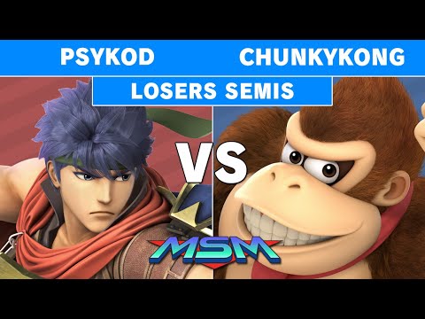 MSM Online 30 - Psykod (Ike) Vs. ChunkyKong (Donkey Kong) Losers Semis - Smash Ultimate