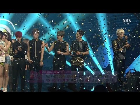 Beast 1st place "I will become even more humble" @ Popular song 130804
