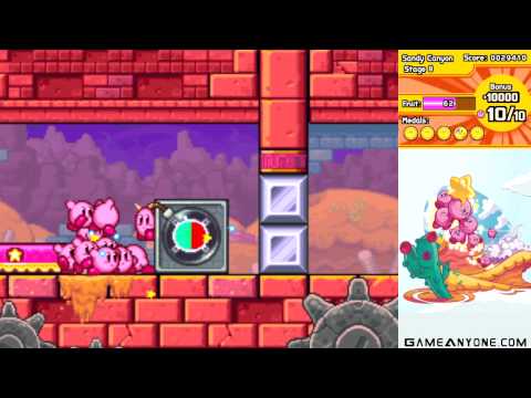 Kirby Mass Attack Walkthrough - Part 19: Stage 2-8