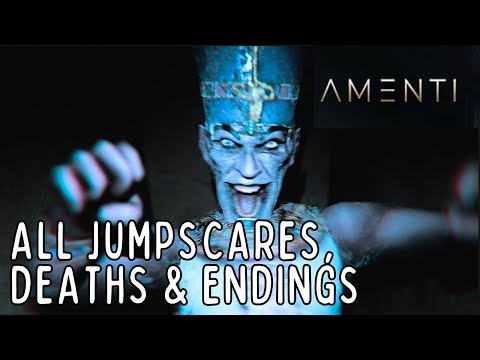 All Jumpscares, Deaths & Ending | Amenti
