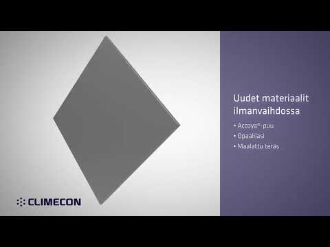 Tyylikkäät Climecon LINE -venttiilit}