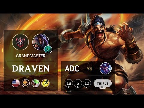 Draven ADC vs Vayne - NA Grandmaster Patch 9.8